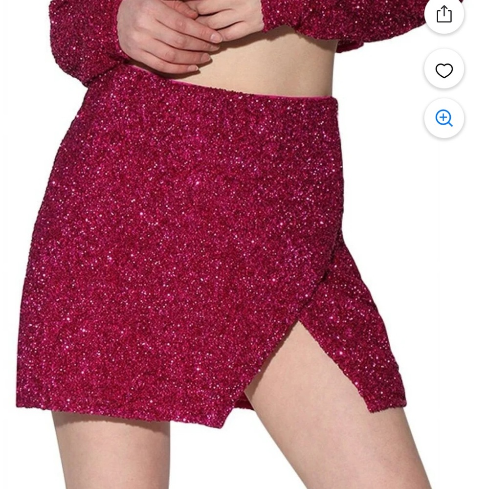 NWT Walter Baker Sparkling Fuchsia Mini Skirt Mallory